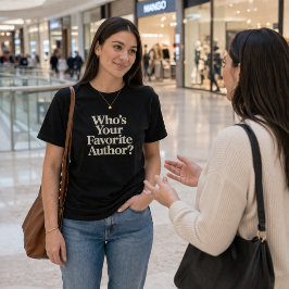 Wie is je favoriete auteur? Lezen T-shirt