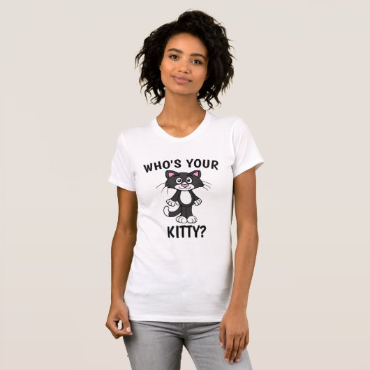 WIE IS JE KAT? CUTE CAT T-SHIRTS (Voorkant volledig)