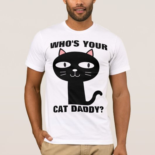 WIE IS JE KAT DADDY? Mannen T-shirt (Voorkant)