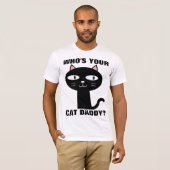 WIE IS JE KAT DADDY? Mannen T-shirt (Voorkant volledig)