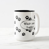 Wie is je Mok? Tweekleurige Koffiemok (Voorkant rechts)