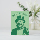 Wie is je Paddy Saint Patricks Dag? Briefkaart (Staand voorkant)