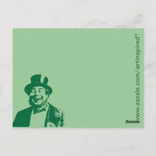 Wie is je Paddy Saint Patricks Dag? Briefkaart (Achterkant)