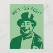 Wie is je Paddy Saint Patricks Dag? Briefkaart (Voorkant)