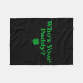 Wie is je Paddy Shamrock Fleece Deken (Voorkant (Horizontaal))