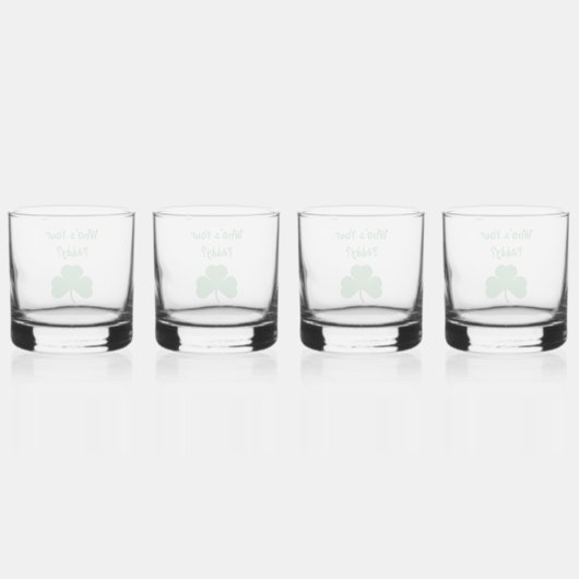Wie is je Paddy? Whisky Glas (Achterkant)