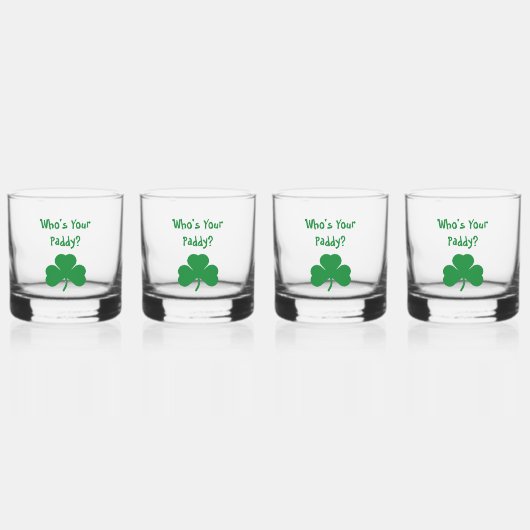 Wie is je Paddy? Whisky Glas (Voorkant)