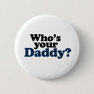 Wie is je papa? ronde button 5,7 cm