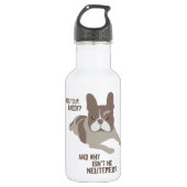 Wie is je papa? waterfles  (Voorkant)