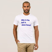 Wie is Jezus Saves? T-shirt (Voorkant volledig)