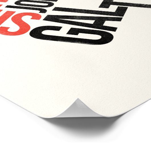 Wie is John Galt? Ayn Rand Poster (Hoek)