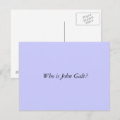 Wie is John Galt? Briefkaart (Voorkant / Achterkant)