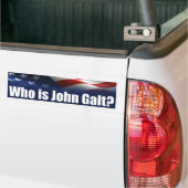 Wie is John Galt? Bumpersticker (Op Truck)