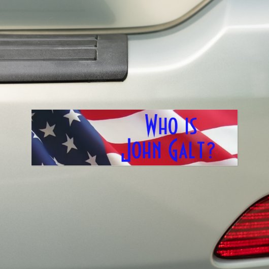 Wie is John Galt Bumpersticker (Op auto)