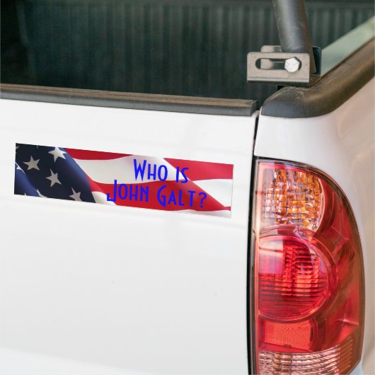 Wie is John Galt Bumpersticker (Op Truck)