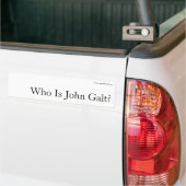 Wie is John Galt? Bumpersticker (Op Truck)