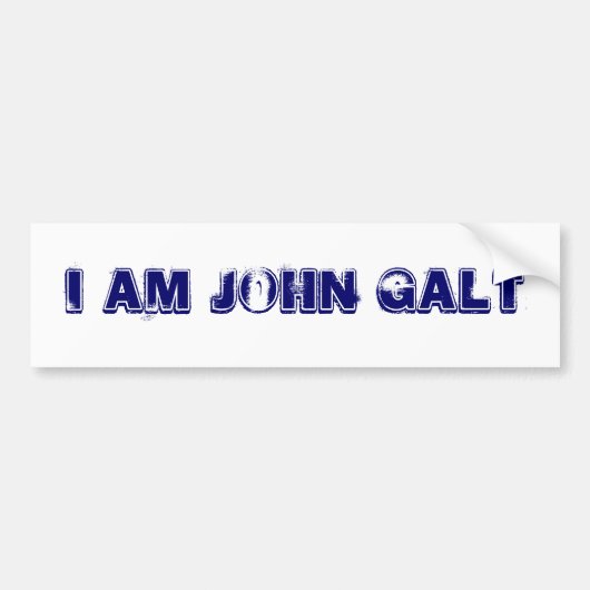 WIE IS JOHN GALT BUMPERSTICKER (Voorkant)