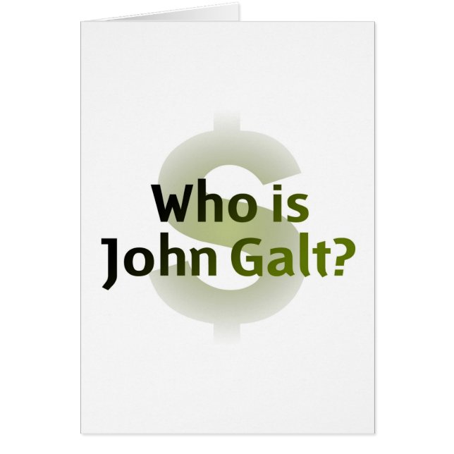 Wie is John Galt? Geldsymbool (Voorkant)