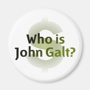 Wie is John Galt? Geldsymbool Magneet