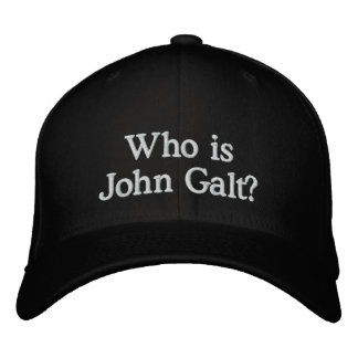Wie is John Galt? Hat Geborduurde Pet