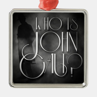 Wie is John Galt? kerstversiering Metalen Ornament