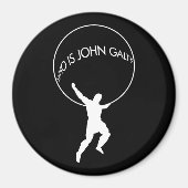 Wie is John Galt? magneet (Voorkant)