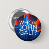 Wie is John Galt? Ronde Button 5,7 Cm (Voorkant /achterkant)