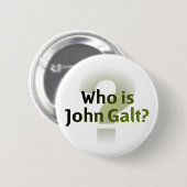 Wie is John Galt? Ronde Button 5,7 Cm (Voorkant /achterkant)