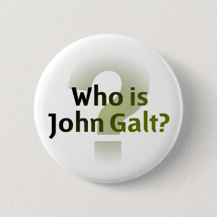 Wie is John Galt? Ronde Button 5,7 Cm