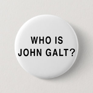 Wie is John Galt? Ronde Button 5,7 Cm