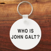 Wie is John Galt? Sleutelhanger (Voorkant)