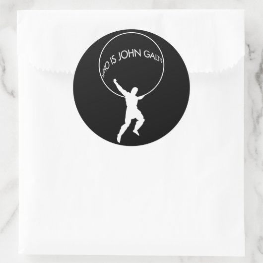 Wie is John Galt? sticker (Tas)