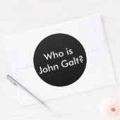 Wie is John Galt? stickers (Envelop)