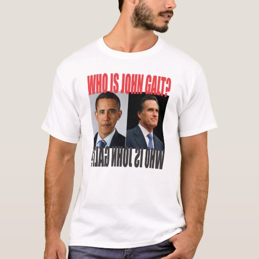 Wie is John Galt? T-shirt (Voorkant)