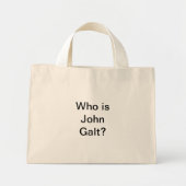 Wie is John Galt? Tas (Voorkant)