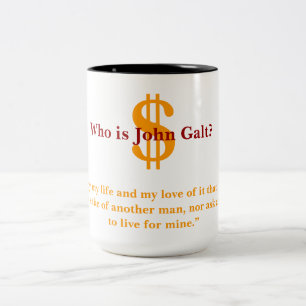 Wie is John Galt Tweekleurige Koffiemok