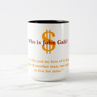 Wie is John Galt Tweekleurige Koffiemok