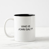 Wie is John Galt? Tweekleurige Koffiemok (Links)