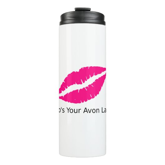 Wie is jouw Avon Lady Lips? Thermosbeker (Voorkant)