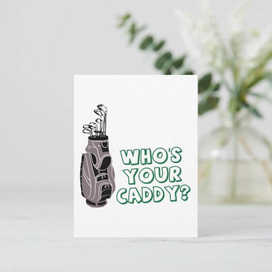 Wie is jouw Caddy? Briefkaart (Staand voorkant)