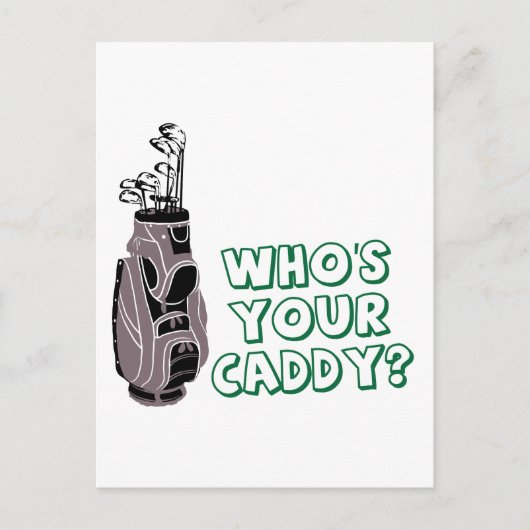 Wie is jouw Caddy? Briefkaart (Voorkant)
