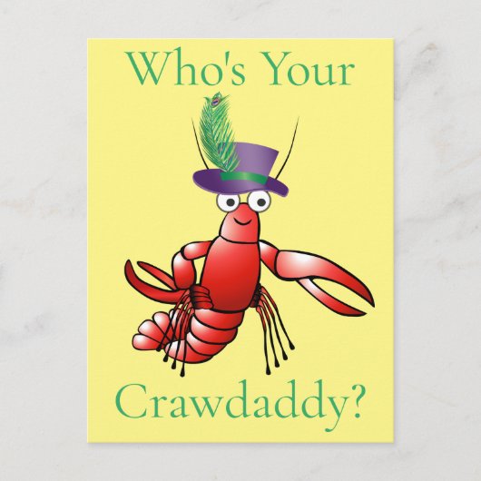 Wie is jouw Crawdaddy? Donder_Cove Briefkaart (Voorkant)
