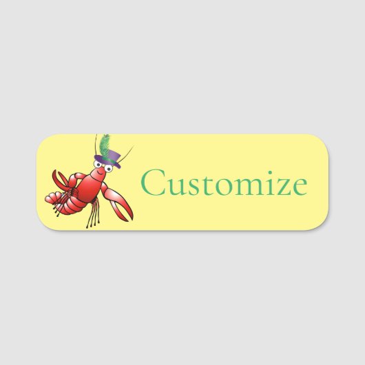 Wie is jouw Crawdaddy? Donder_Cove Naamplaatje (Voorkant)