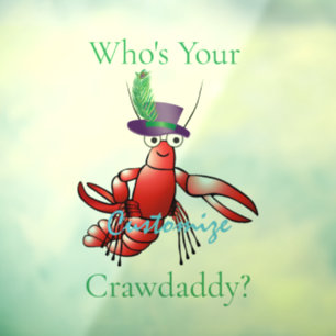 Wie is jouw Crawdaddy? Donder_Cove Raamsticker