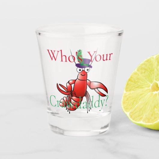 Wie is jouw Crawdaddy? Donder_Cove Shot Glas (Voorkant)