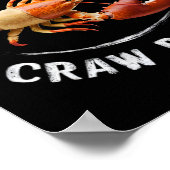 Wie is jouw Crawdaddy Funny Daddy Crawfish Boil Ma Poster (Hoek)