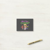 Wie is jouw Crawdaddy? Grappig Trump Mardi Gras Post-it® Notes (Op bureau)