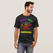Wie is jouw Crawpapa die Mardi Gras Mannen Wome ov T-shirt (Voorkant volledig)