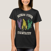 Wie is jouw Crawpapa Mardi Gras Crawfish Mannen & T-shirt (Voorkant)