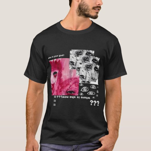 Wie is jouw God T-shirt (Voorkant)